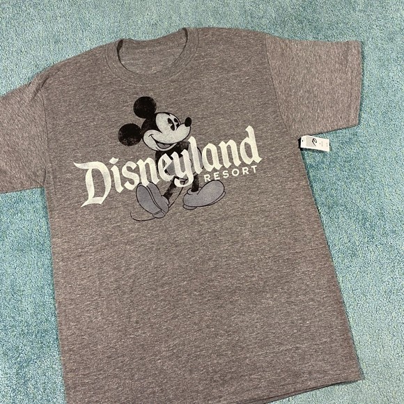 Disneyland Resort Mickey Mouse T Shirt Adult Medium Gray Classic Vintage Retro - Picture 3 of 14